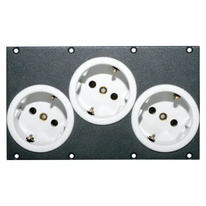 SYSBOXX Frontblech 2HE, 4BE, 3xSchuko