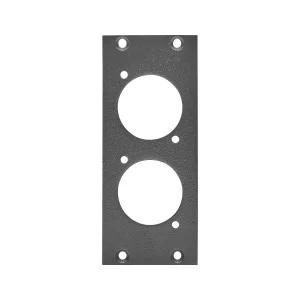 SYSBOXX-Frontblech 2HE 1BE 2xD-Typ M3