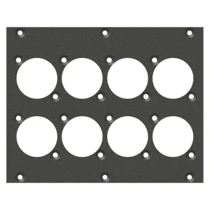 SYSBOXX-Frontblech 2HE 3BE 8xA/B-Typ