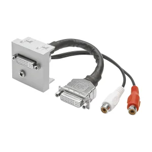 SYSWALL45 DVI+Minikl. -> Kabelbuchsen