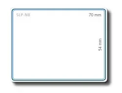 SLP-NB BLUE FRAME LABEL 54X70MM 160 LAB/ROLL 1 ROLL/BOX