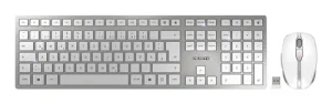CHERRY DW 9100 SLIM KEYBOARD AND MOUSE SET WHITE SIL
