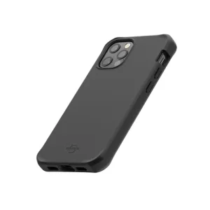 SPECTRUM CASE SOLID BLACK MAT FOR IPHONE 12/12 PRO SOFT BAG