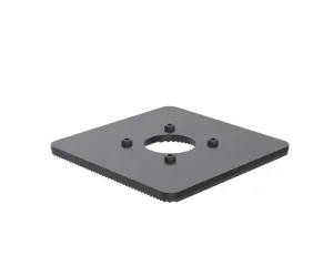 150X150MM BASEPLATE 5MM - BLACK