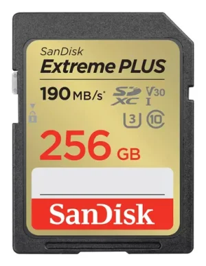 EXTREME PLUS 256GB SDXC MEMORY CARD 190MB/S 130MB/S UHS-I CL 10
