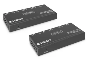 4K HDBASET EXTENDER SET 70 M POC RS232 IR BLACK