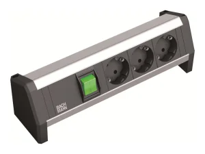 BACHMANN Desk 3xSchuko Schalter