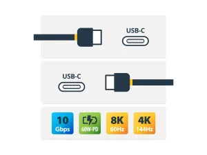 STARTECH 1m/3ft USB 3.1 USB C Cable M/M