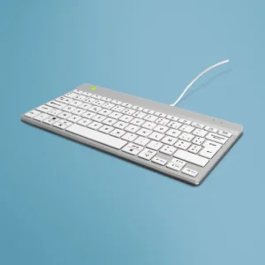 R-GO COMPACT BREAK ERGONOMIC KEYBOARD AZERTY (BE) WIRED WHITE