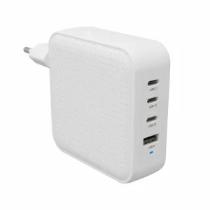 TRAVEL CHARGER WHITE 100W USB-C GAN (3C+1A)