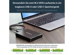 STARTECH M.2 NGFF SATA Festplattengehäus