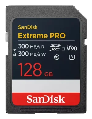 SANDISK EXTREME PRO 128GB SD UHS-II (V90)