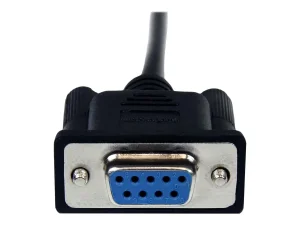 STARTECH 1m Black DB9 RS232 Serial Null
