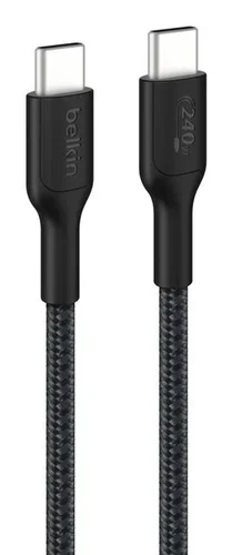 BELKIN BOOST CHARGE 240W GEFLOC USB-C / USB-C-KABEL 1M SCHWARZ