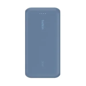 20K PD30W INTEGRATED USB-C CABLE POWER BANK BLUE