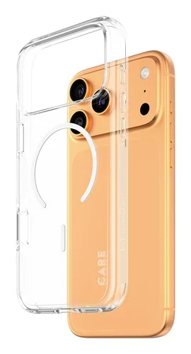 CARE BY FLAGSHIP CASE TRANSPARE W. WHITE MAGSAFE IPHONE 17 PRO M