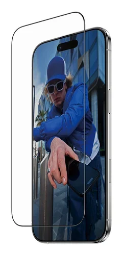 SCREEN PROTECTOR W. BLACK FRAME AIR ULTRA-WIDE FIT W. FASTFIT IN