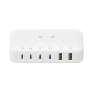 7IN1 GAN LADESTATION 100W MIT WIRELESS WEI