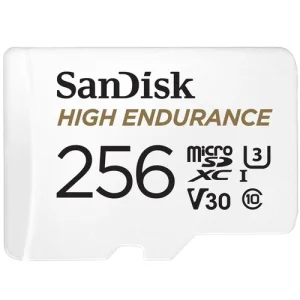 HIGH ENDURANCE MICROSDHC 256GB CARD WITH ADAPTER