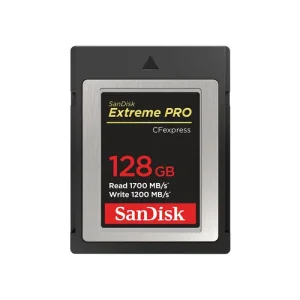 SDCFEXPRESS 128GB EXTREME PRO 1700MB/S R 1200MB/S W 4X6