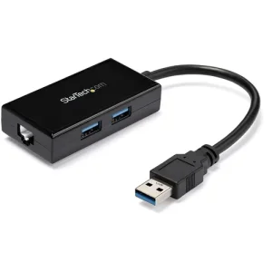 USB 3.0 NETWORK ADAPTER + HUB IN