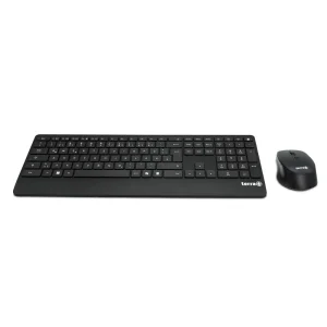 TERRA Desktop 4000 Wireless AES [DE] USB black Copilot  Tastatur+Maus, QWERTZ, 105 Tasten,
