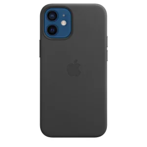 Apple Leather Case with MagSafe for iPhone 12 Mini black