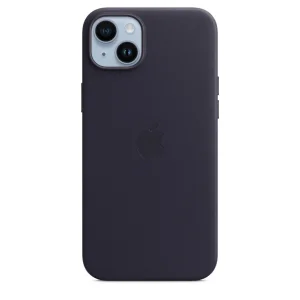 Apple Leather Case with MagSafe for iPhone 14 Plus midnight
