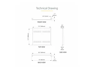 STARTECH 2er-Pack 1HE Rack Fachboden