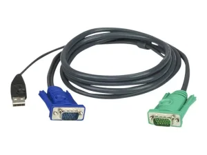 ATEN 2L-5203U KVM-Kabel VGA USB 3m