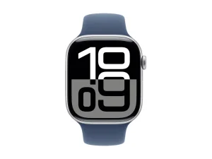?Apple Watch S10 Aluminium 46mm Silber (Sportarmband denim) S/M