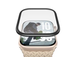 PanzerGlass Screen Protector w. Black Metal Frame Apple Watch 2025 46mm