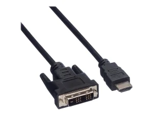 VALUE Kabel DVI 18+1 ST - HDMI ST 3m