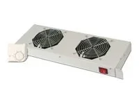 DIGITUS Einschubluefter 2Fan 48,3cm grau