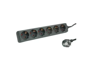 ROLINE 6fach Steckdosenleiste ohne Schal