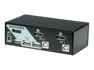 ROLINE DisplayPort USB 2.0 KVM Switch 1U