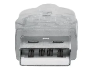 MH USB Kabel A-St./A-Buchse 1,8m silber