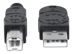MH USB Kabel A-/B-Stecker 1,8m schwarz