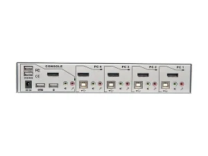 LINDY 4 Port DisplayPort 1.2 KVM Switch