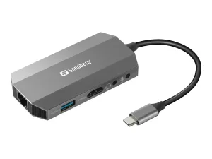 SANDBERG USB-C 6-in1 Travel Dock