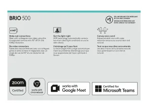 LOGI BRIO 500 Webcam colour 1920 x 1080