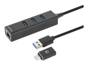 MH 3-Port USB 3.0 Typ-C/Typ-A Kombo-Hub