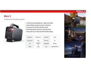 ANKER Nebula Mars 3 black