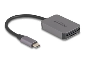 DELOCK USB Type-C Card Reader im Alu