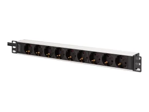 DIGITUS 1U Alu PDU rackmount 8x