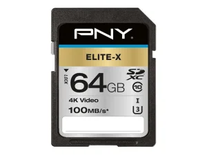 PNY Memory Card 64 GB SDHC SD ELITE X