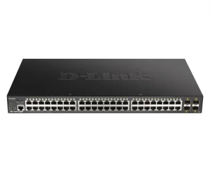 D-Link Switch DGS-1250-52XMP 48xGBit/4xSFP+ PoE (370W) 19" Managed