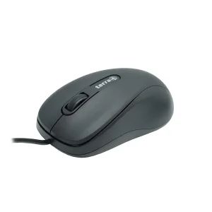 TERRA Mouse 1500 Corded USB black 3 Tasten, symmetrisch, mit Kabel, 1,80 m