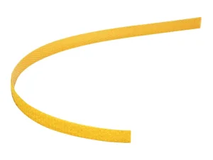 VALUE Klettband auf Rolle 10mm gelb 25m