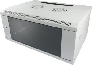 ALLNET 19" Wandgehäuse, 22HE, 1-teilig, T450mm, Lichtgrau, SMC-Serie,